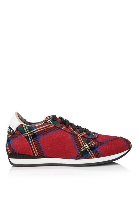 burberry tartan wool sneakers|burberry sneakers bloomingdale's.